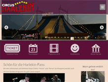 Tablet Screenshot of circusharlekin.ch